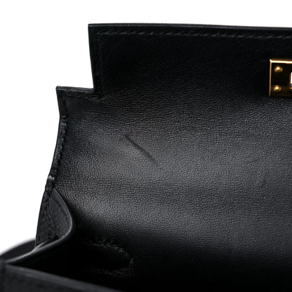 Hermes Epsom Mini Kelly Sellier 20 Black 9 of 12