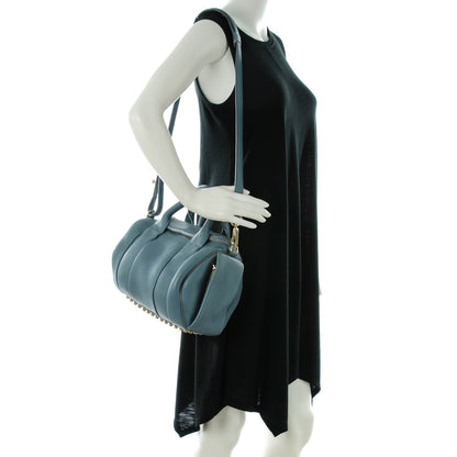 Alexander Wang Pebbled Leather Rockie Mercury Pale Gold Hardware 2 of 8