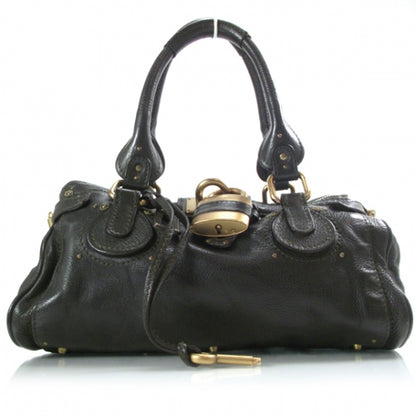 Chloe Leather Medium Paddington Satchel Kaki 1 of 17