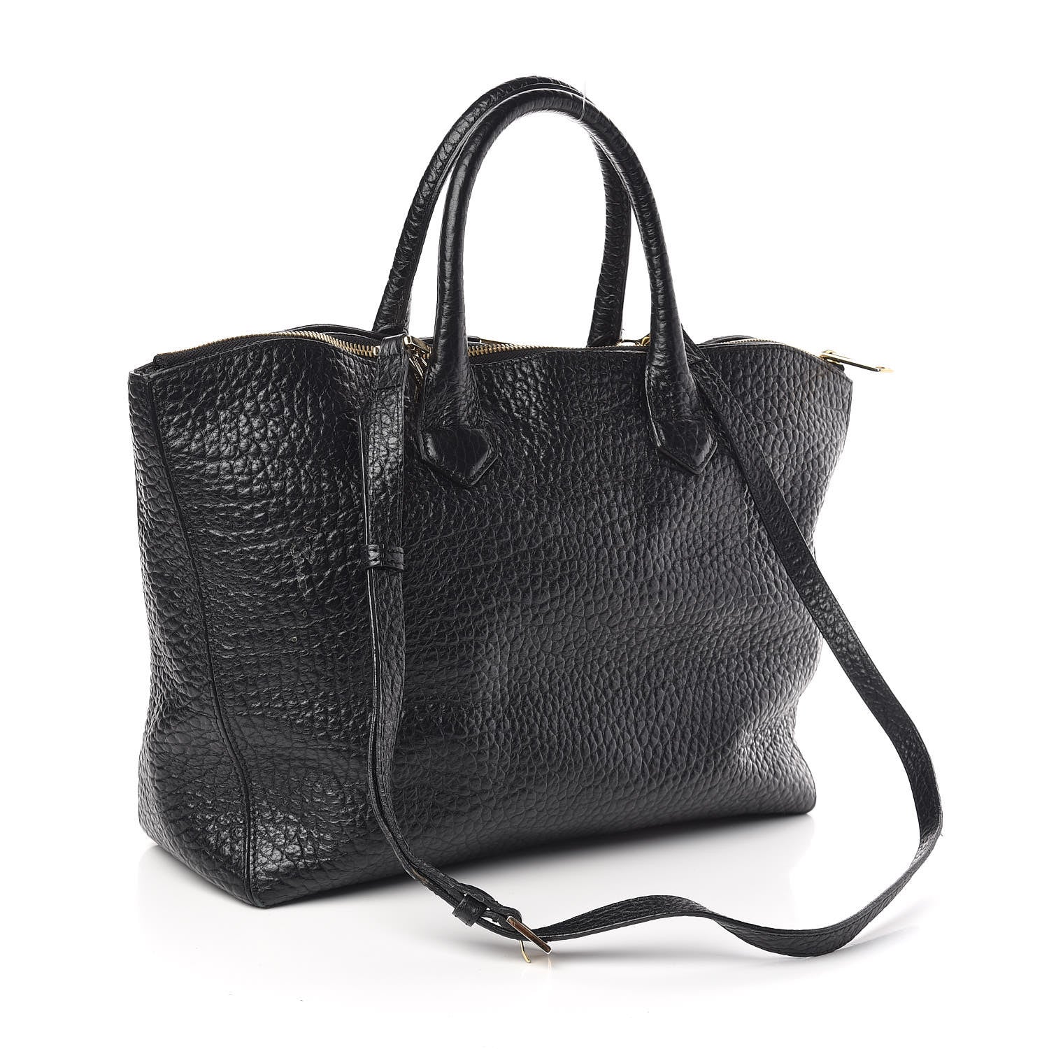 Burberry Heritage Grain Medium Dewsbury Tote Black 3 of 13