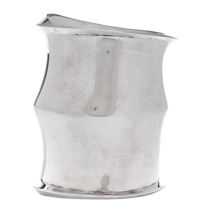 Saint Laurent Brass Organic Oversized Cuff Bracelet Argent Brilliant 1 of 4