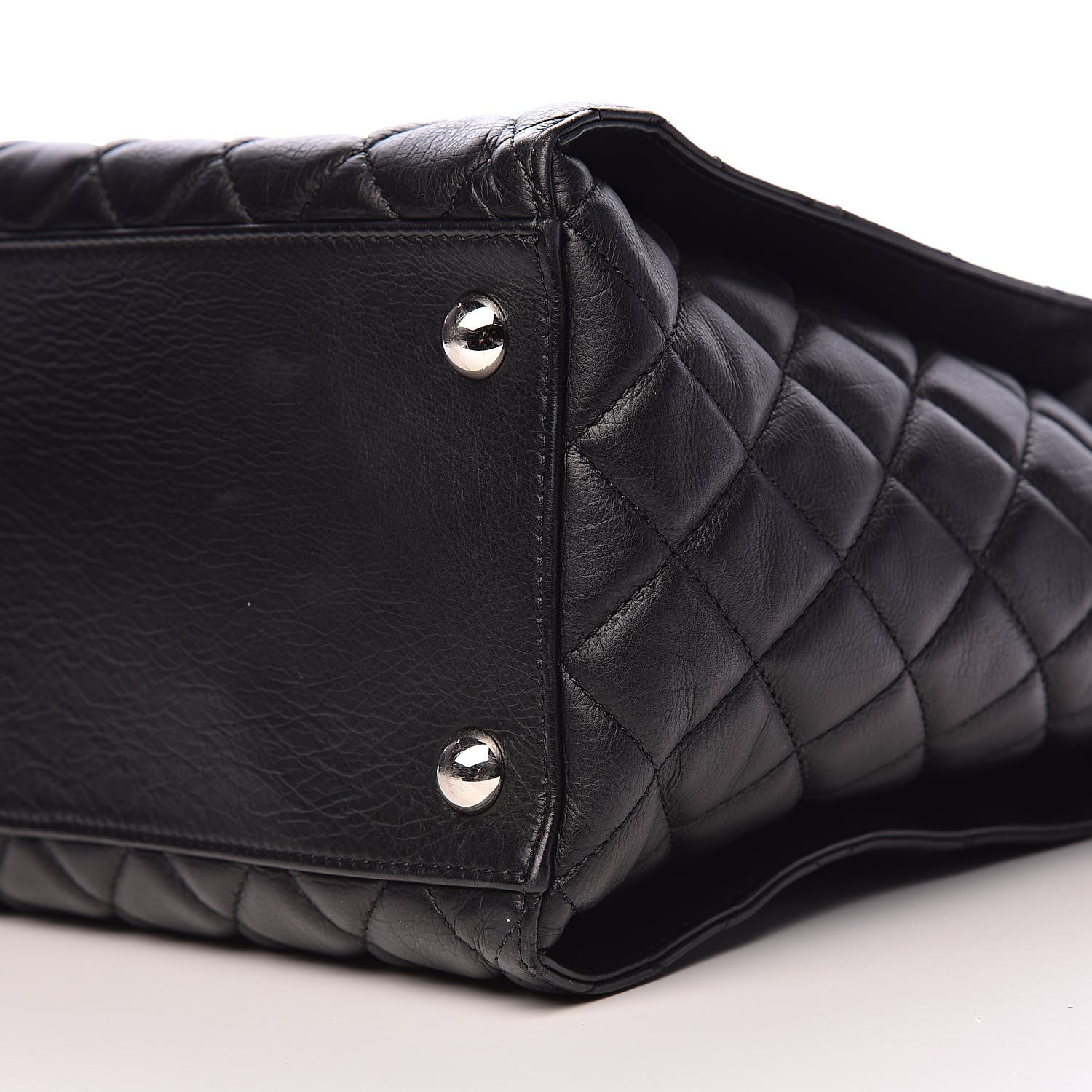 Chanel Calfskin Quilted Large Chic and Soft Shopping Tote Black 9 of 10