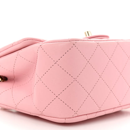 Chanel Lambskin Quilted Mini Square Flap Light Pink 9 of 11