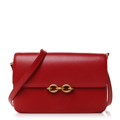 Saint Laurent Smooth Calfskin Le Maillon Satchel Rouge Eros 1 of 12