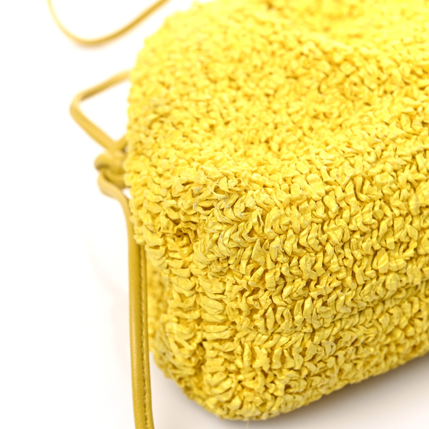 Bottega Veneta Boucle Curly Raffia The Mini Pouch Mirabelle 8 of 15