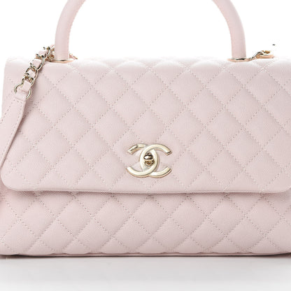 Chanel Caviar Quilted Small Coco Handle Flap Lilas Lilac 8 of 11