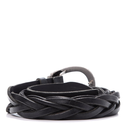Gucci Calfskin Braided Dionysus Belt 95 38 Black 2 of 7