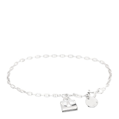 Hermes Sterling Silver Kelly Charm Bracelet ST 1 of 4