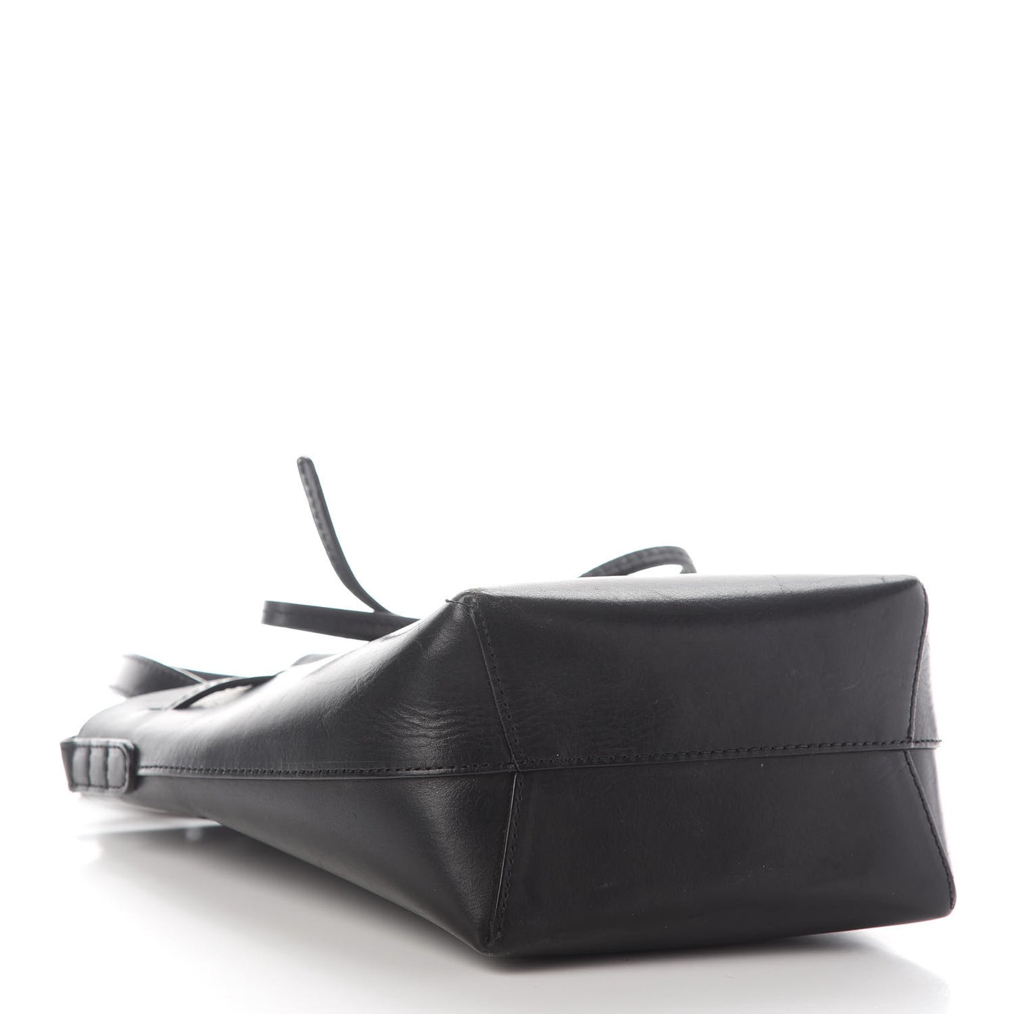 Vegetable Tanned Calfskin Mini Mini Bucket Bag Black Ballerina
