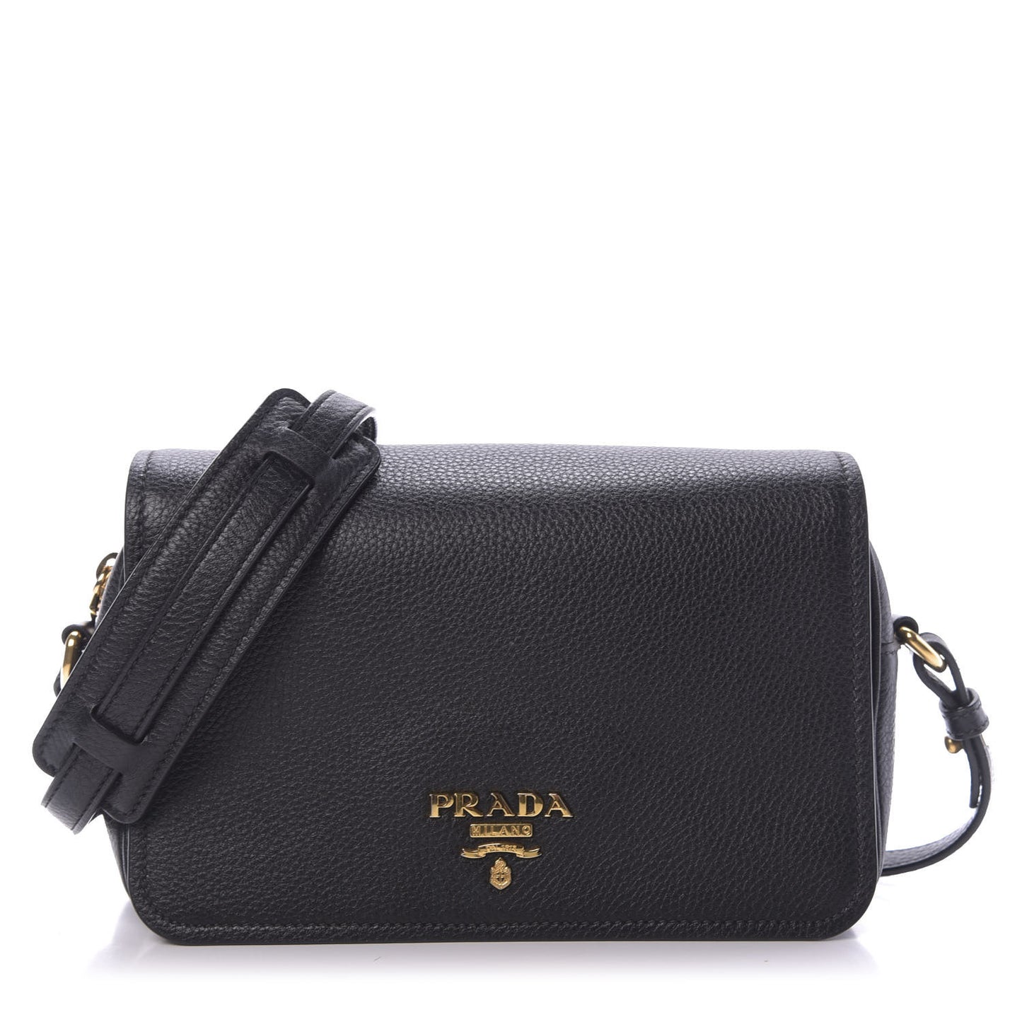 Vitello Phenix Crossbody Bag Black