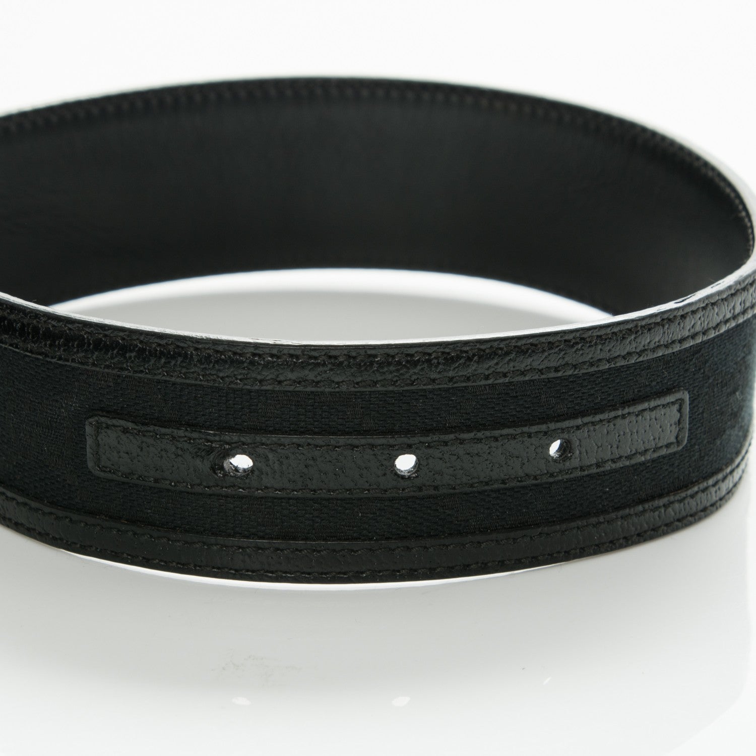 Gucci Monogram Interlocking G Belt 95 38 Black 6 of 6