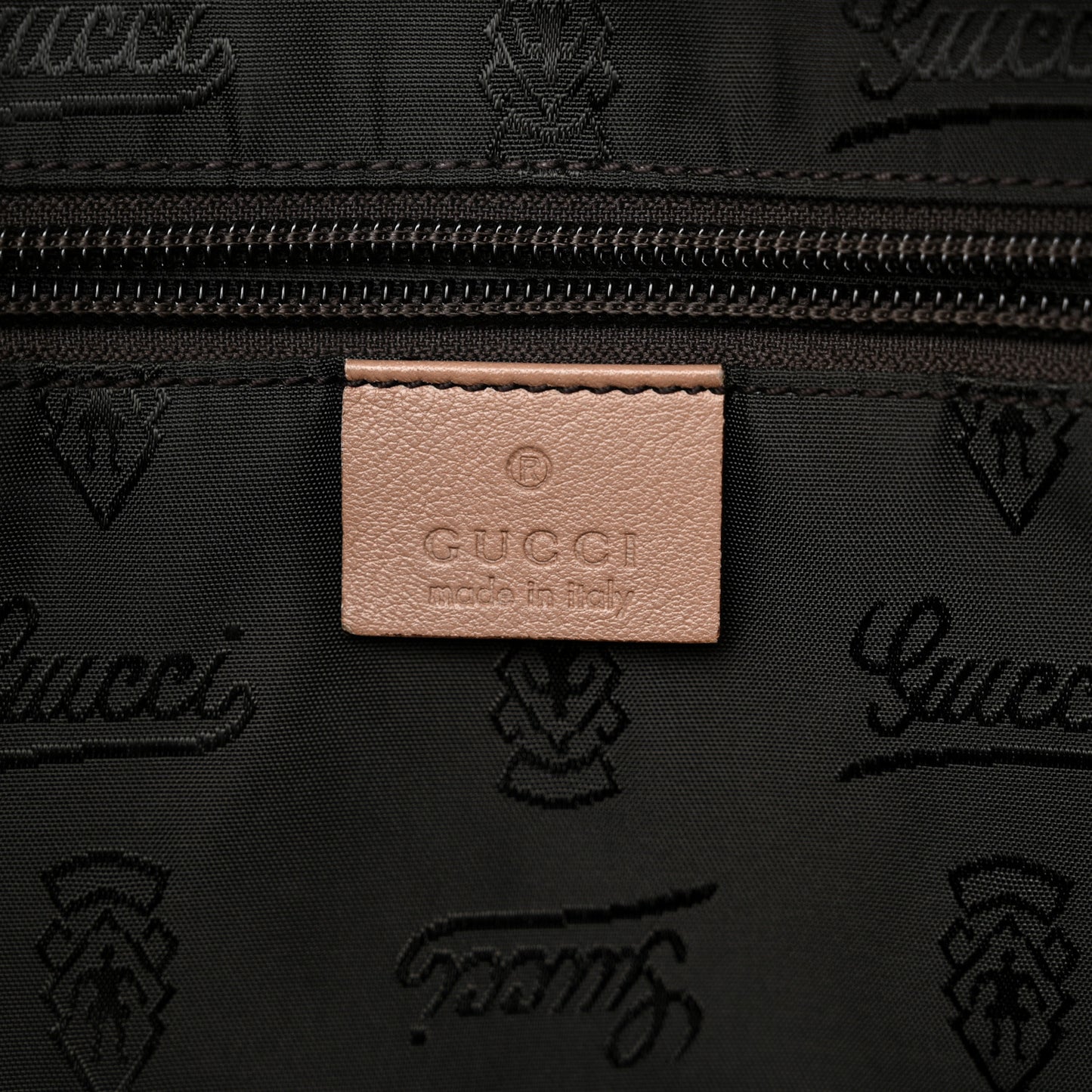 Guccissima Medium Zippered Shopping Tote Rose Beige