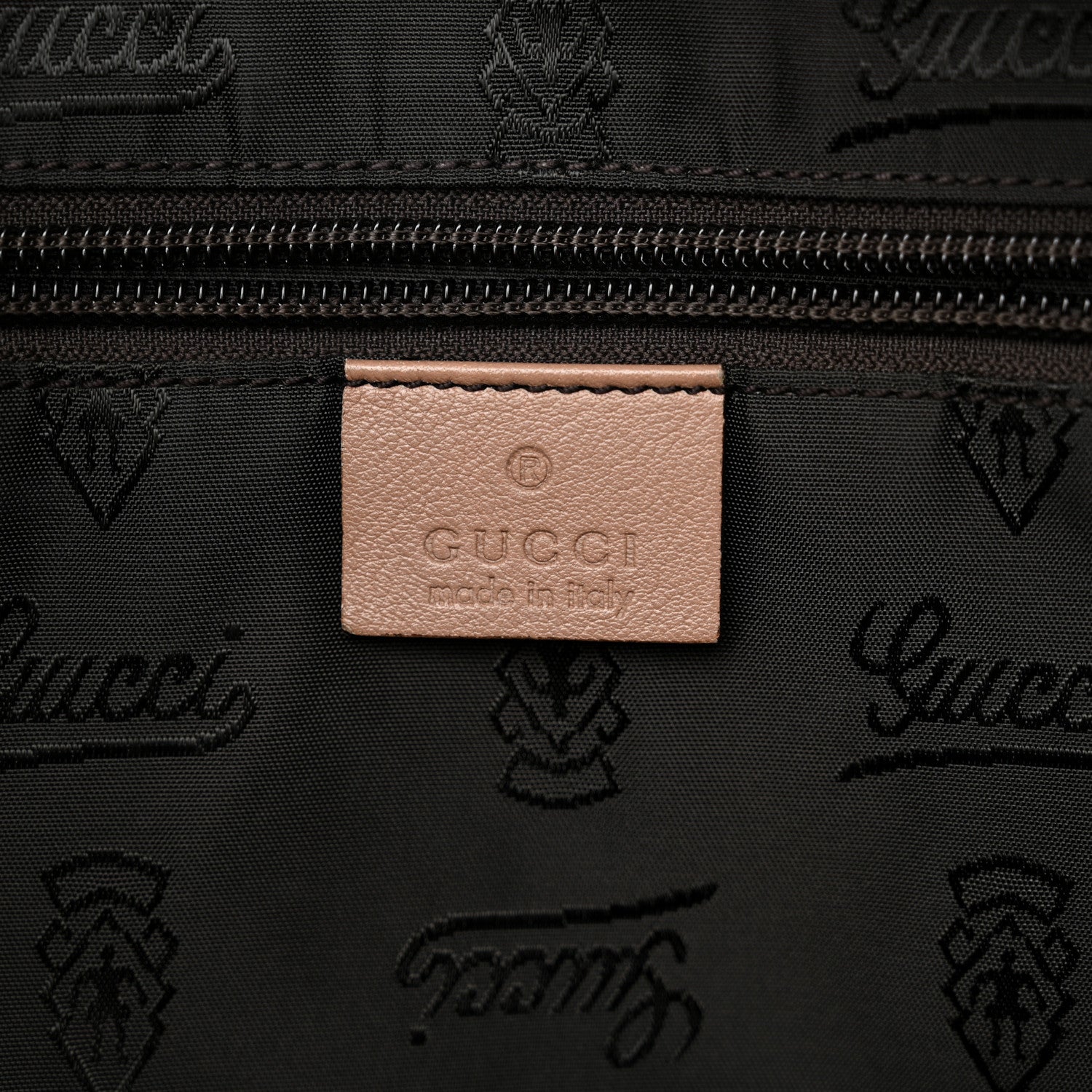 Gucci Guccissima Medium Zippered Shopping Tote Rose Beige 6 of 16