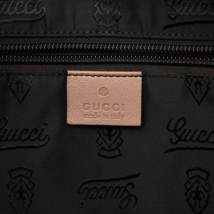 Gucci Guccissima Medium Zippered Shopping Tote Rose Beige 6 of 16