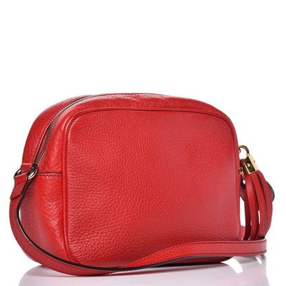 Gucci Pebbled Calfskin Small Soho Disco Bag Tabasco Red 3 of 12