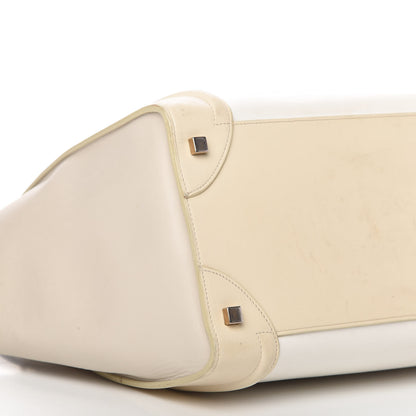 Celine Smooth Calfskin Mini Tri-Color Luggage White 6 of 15