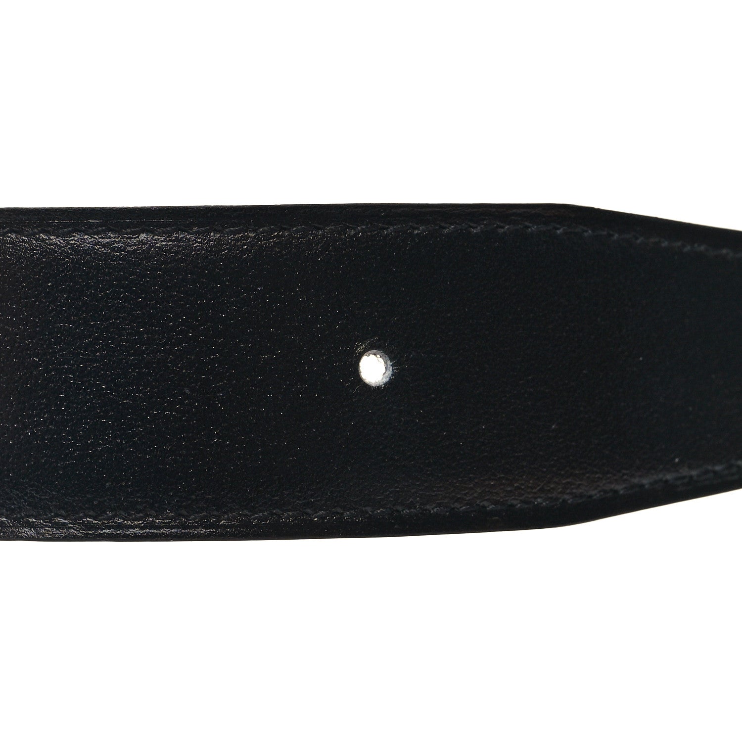 Hermes Box Togo 32mm Belt Strap 85 34 Black Chocolate 5 of 7