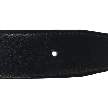 Hermes Box Togo 32mm Belt Strap 85 34 Black Chocolate 5 of 7