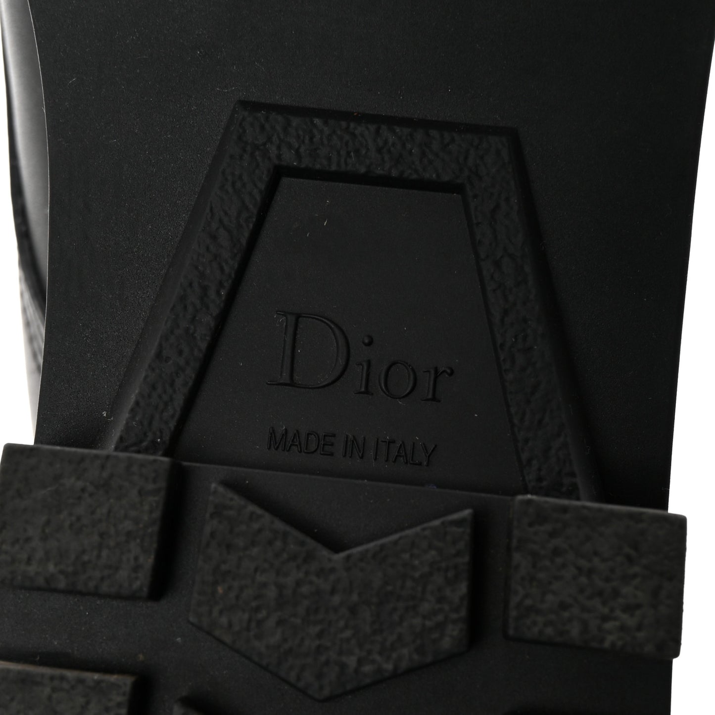 Calfskin Rubber DiorIron Boots 40 Black