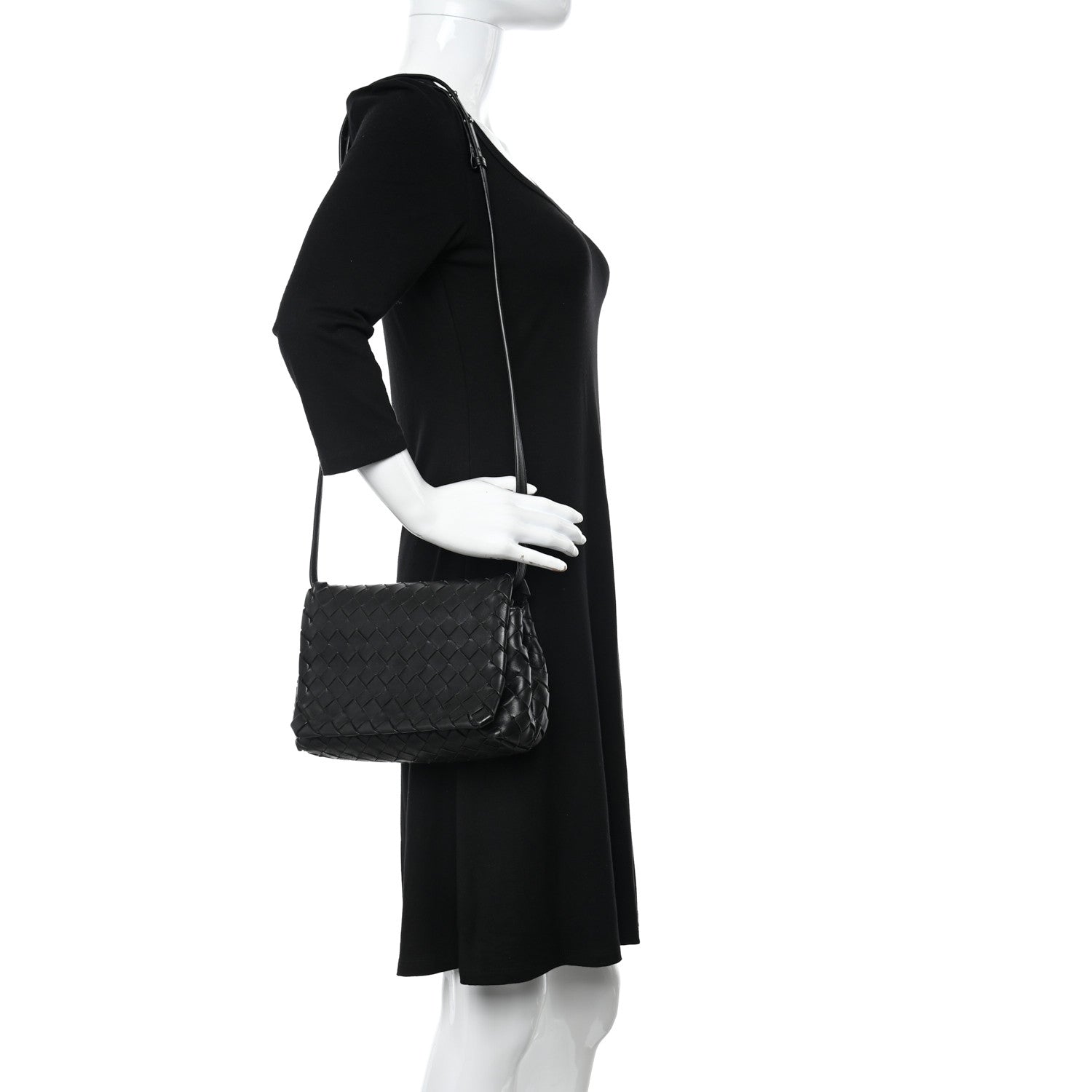 Bottega Veneta Nappa Intrecciato New Olympia Mini Bag Black 2 of 10