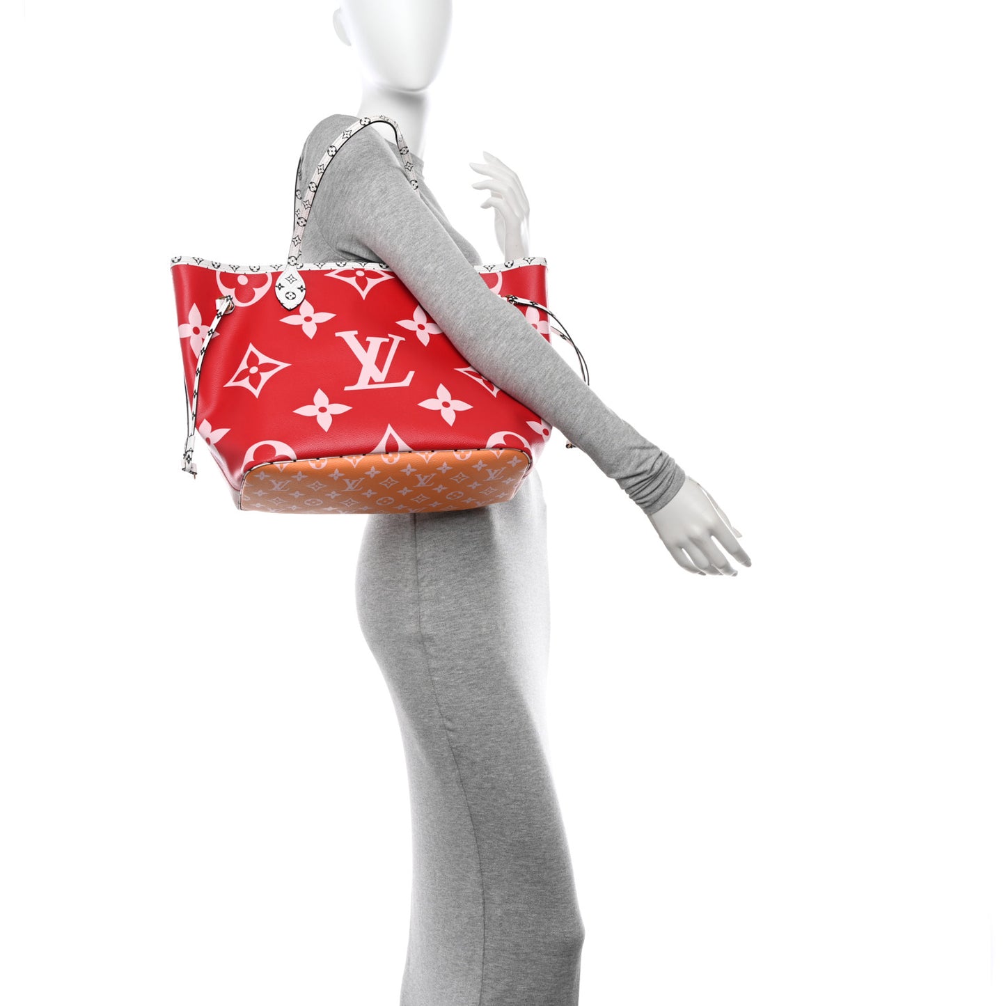 Monogram Giant Neverfull MM Rouge