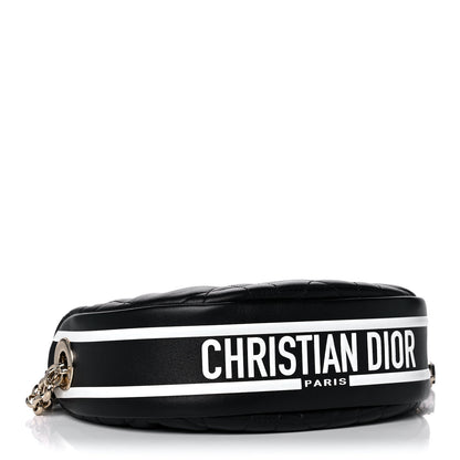 Christian Dior Lambskin Cannage Small Dior Vibe Hobo Bag Black 4 of 13