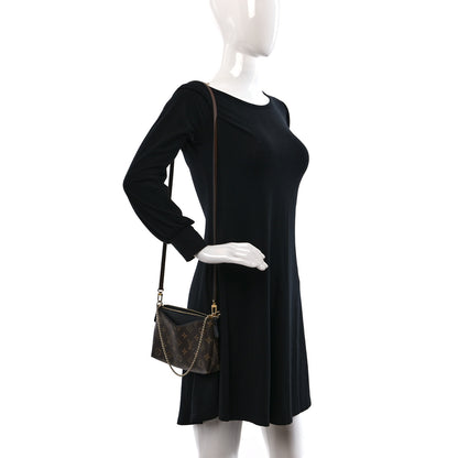 Louis Vuitton Monogram Pallas Clutch Black 2 of 14