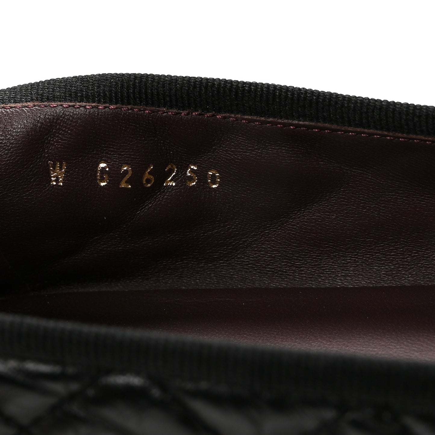 Aged Calfskin Quilted CC Cap Toe Ballerina Flats 39.5 Black