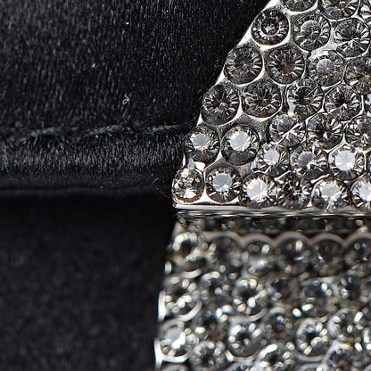 Prada Satin Crystal Clutch Black 10 of 12