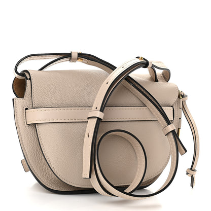 Loewe Grained Calfskin Small Gate Crossbody Bag Light Oat 3 of 10