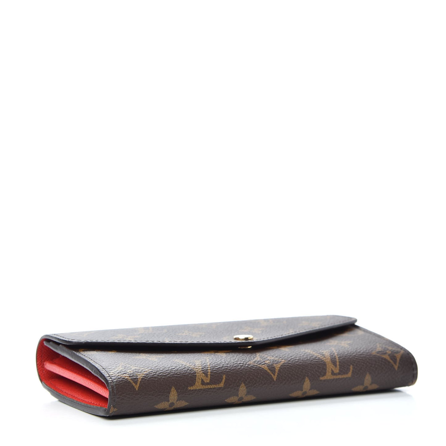 Monogram Sarah Wallet NM Coquelicot