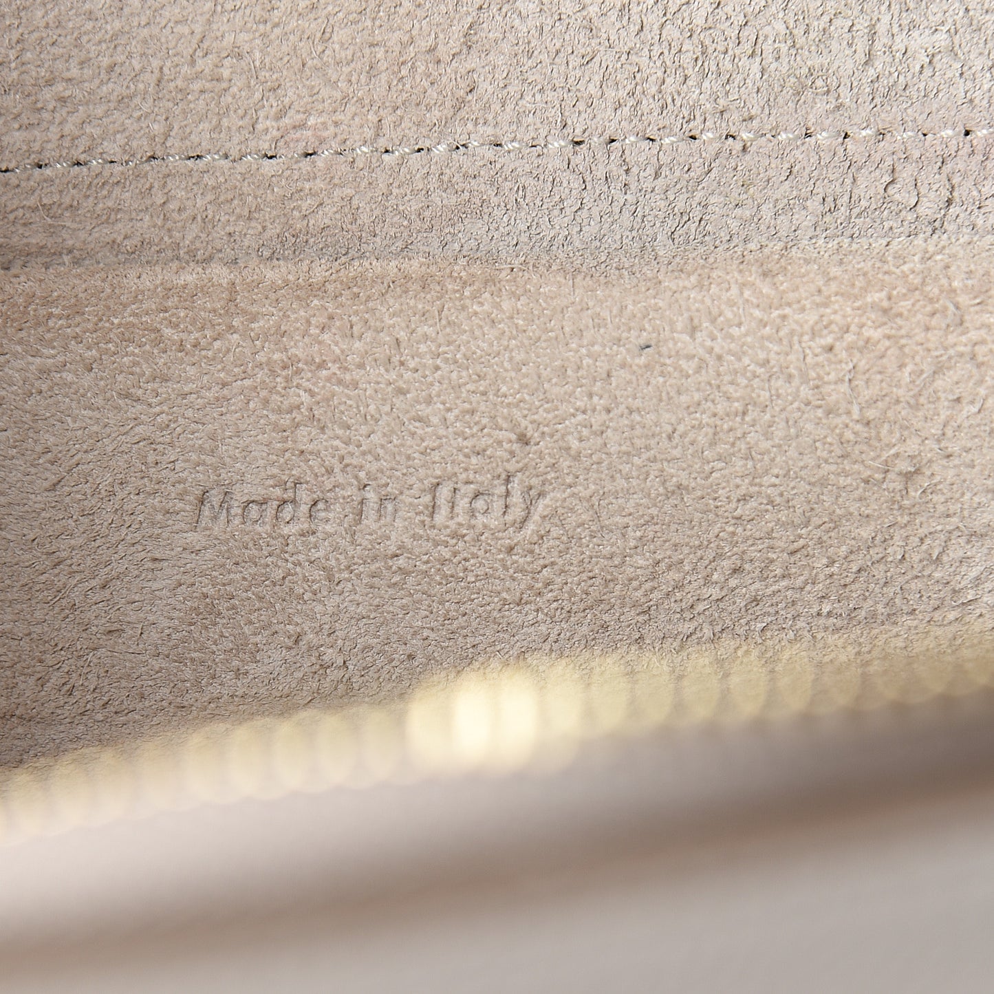 Grained Calfskin Micro Belt Bag Light Taupe
