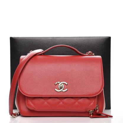 Chanel Caviar Quilted Small Business Affinity Flap Red 8 of 8