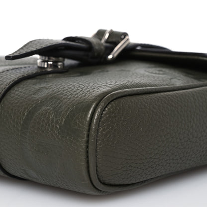 Gucci Piuma Calfskin Jumbo GG Embossed Small Messenger Bag Dark Green 8 of 11