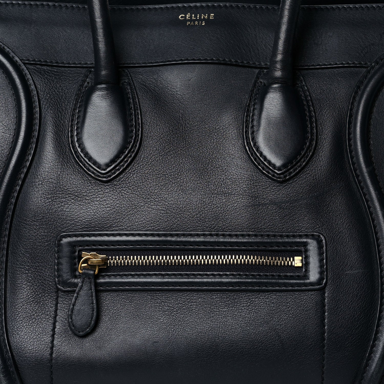 Celine Smooth Calfskin Small Luggage Navy Blue 6 of 11