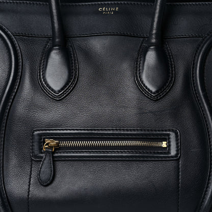 Celine Smooth Calfskin Small Luggage Navy Blue 6 of 11