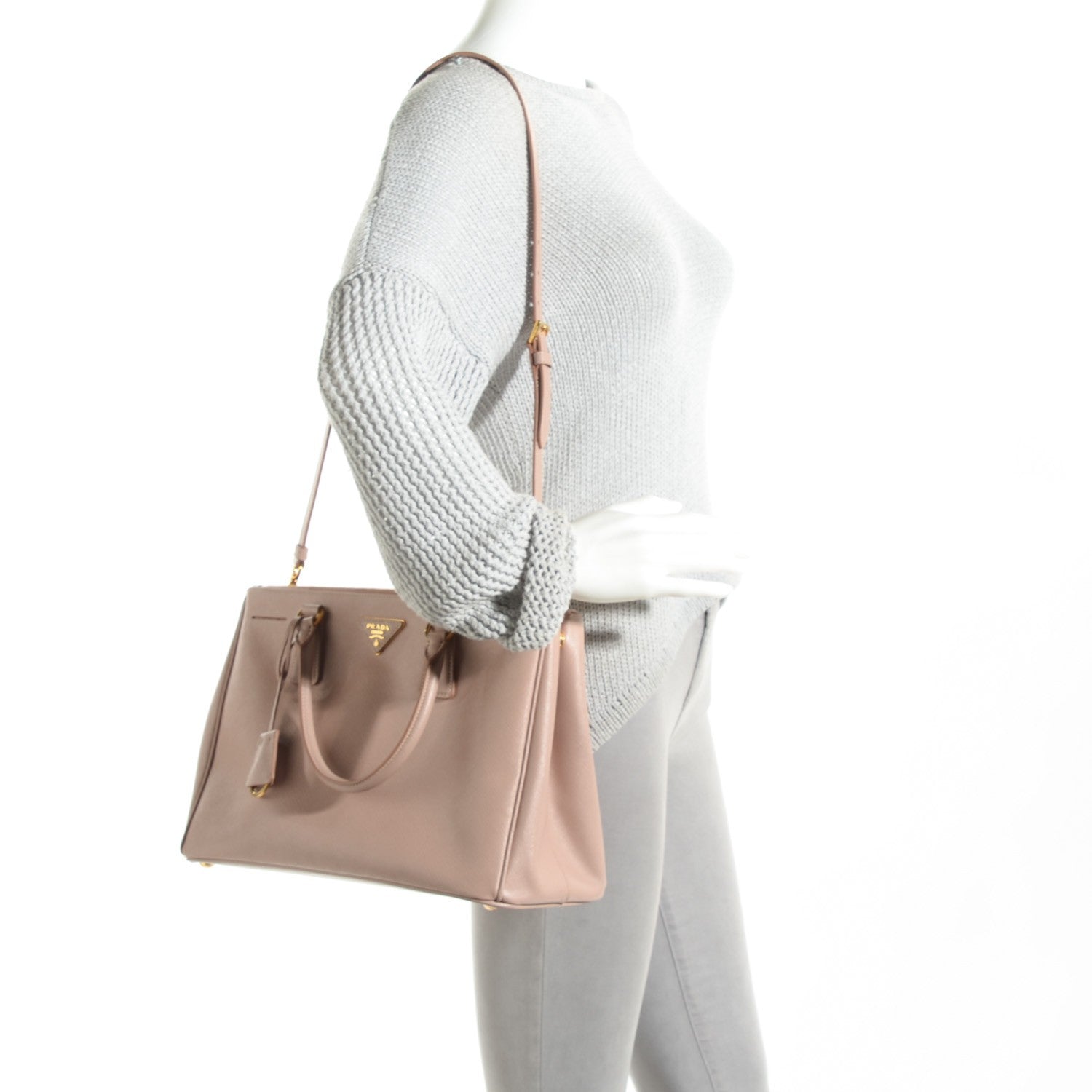 Prada Saffiano Medium Galleria Double Zip Tote Cammeo 2 of 9