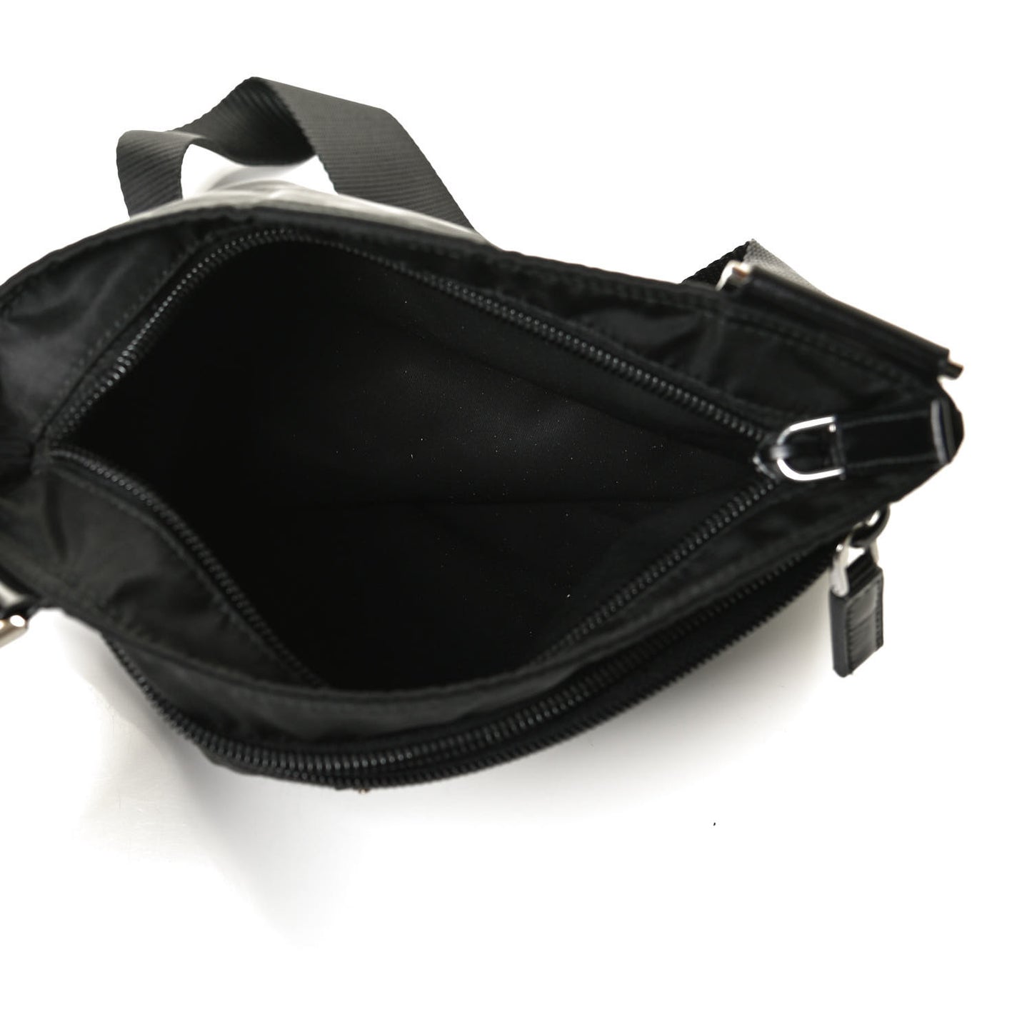 Tessuto Nylon Crossbody Bag Black