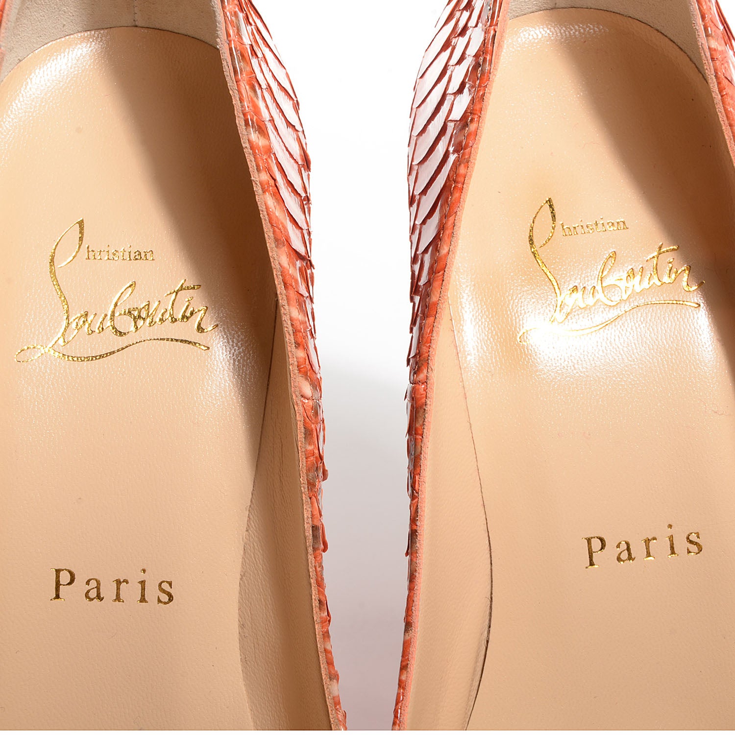 Christian Louboutin Watersnake So Kate 120 Pumps 36.5 Papaya 7 of 8