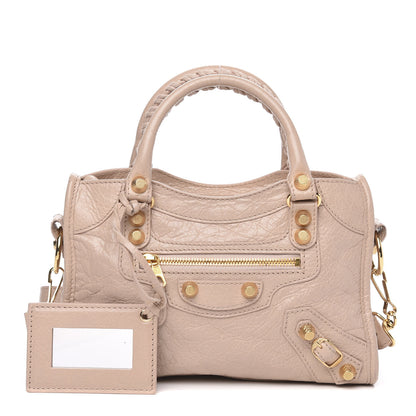 Balenciaga Agneau Giant 12 Gold Hardware Mini City Rose Aubepine Rose Light 1 of 9