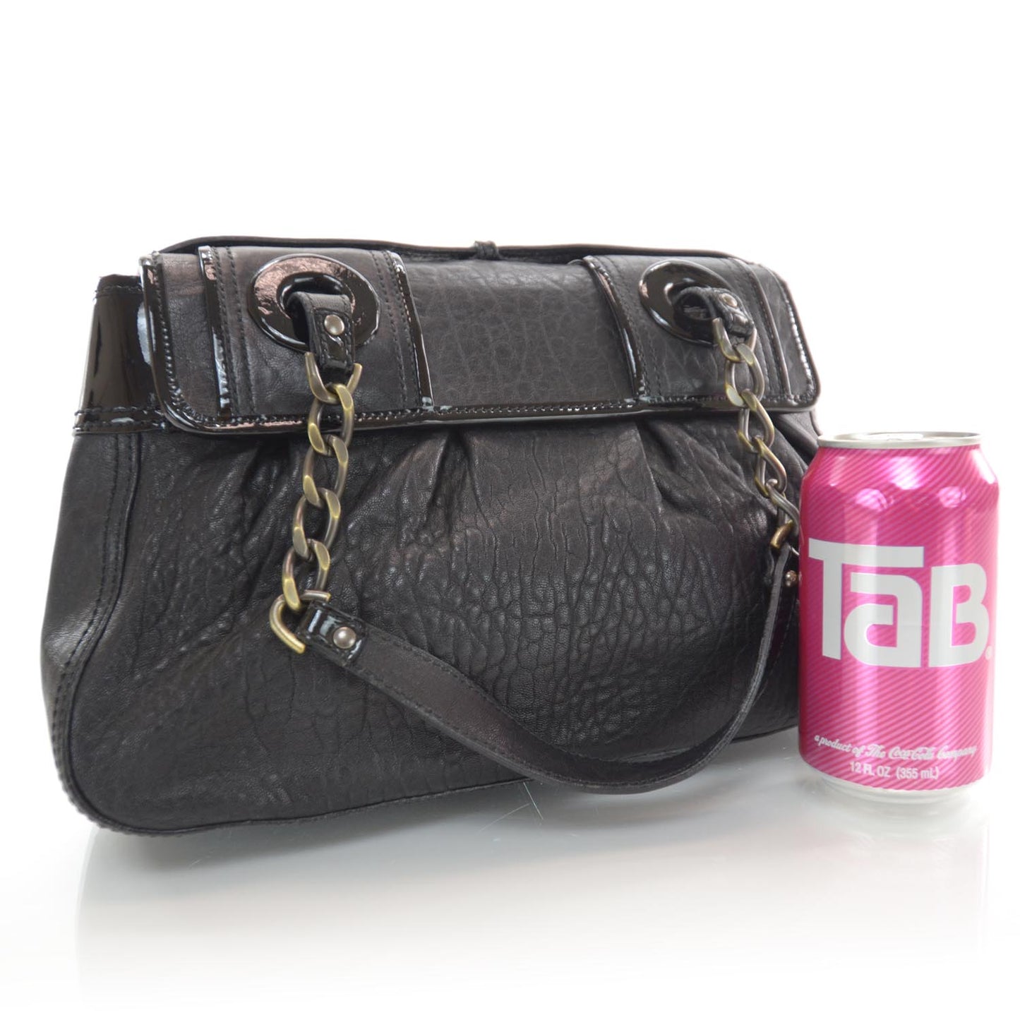 Nappa Patent B Bag Black