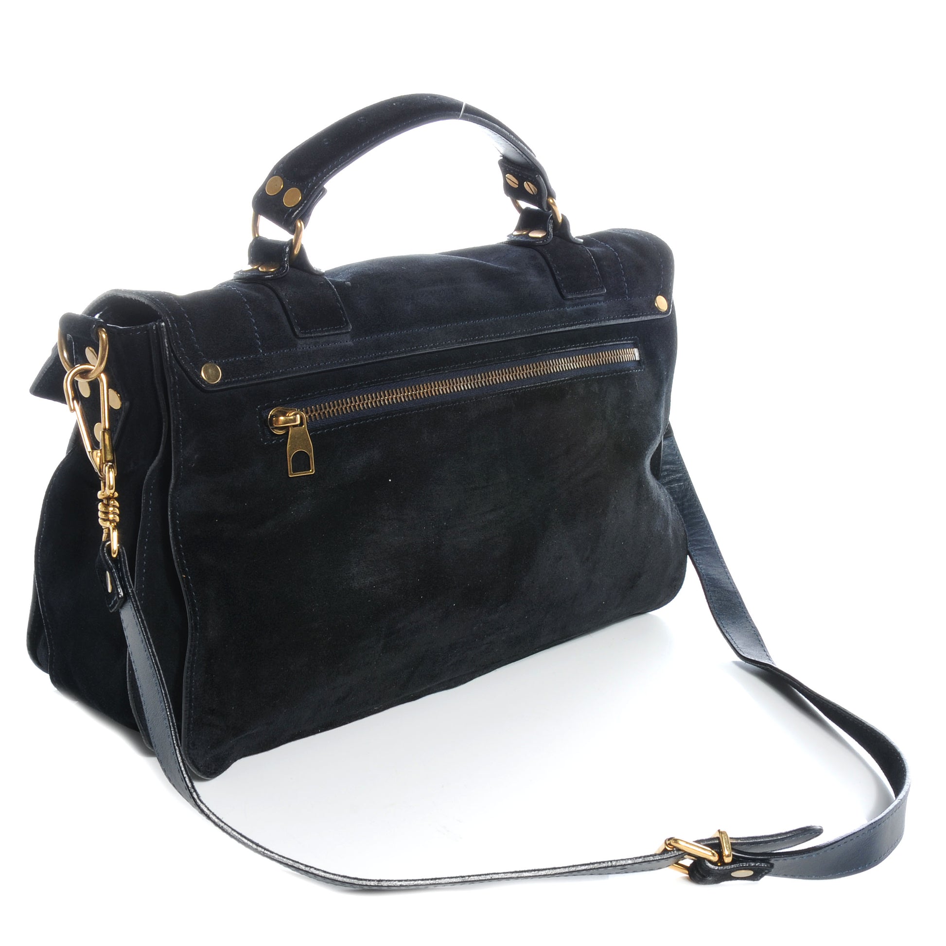 Proenza Schouler Suede PS1 Medium Satchel Navy 3 of 7