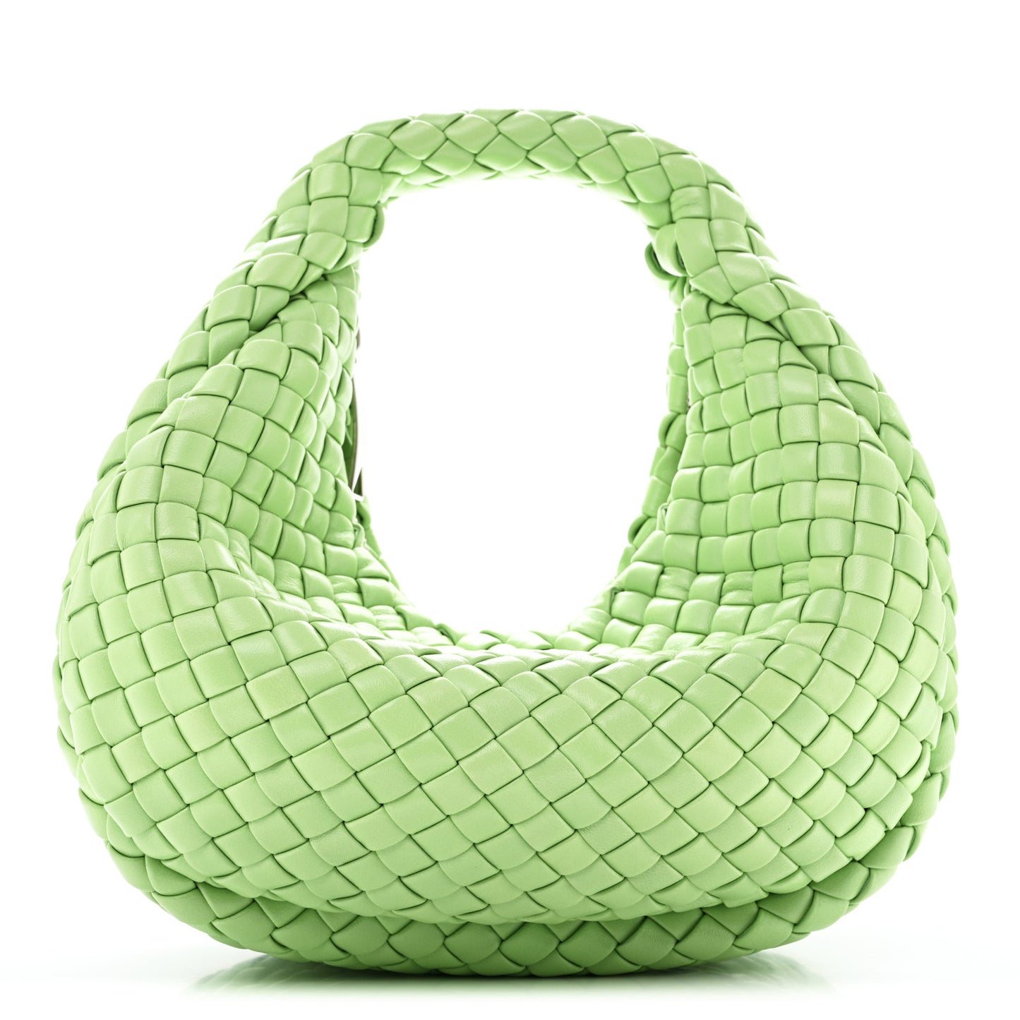 Lambskin Intrecciato Padded Mini Jodie Pistachio