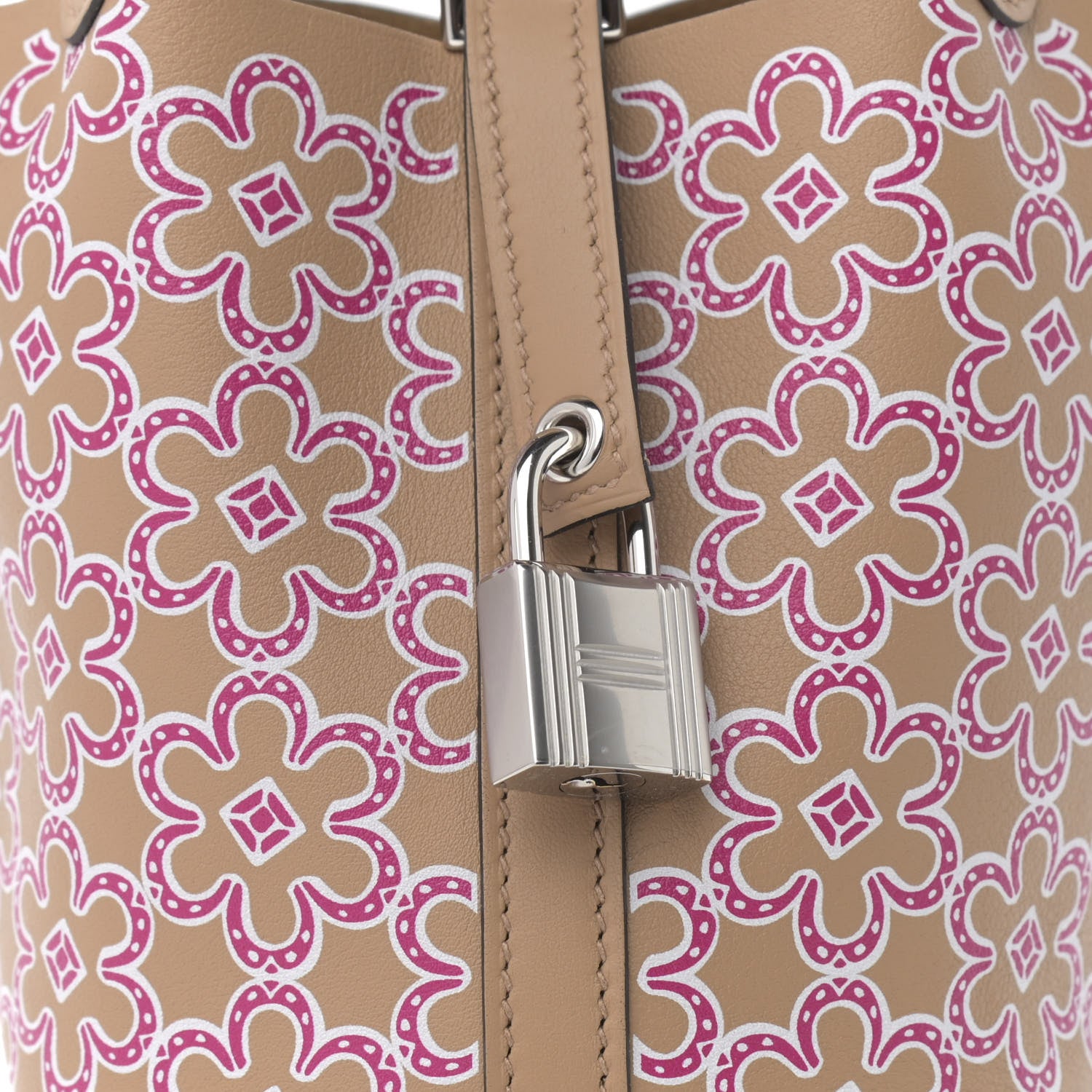 Hermes Swift Micro Lucky Daisy Picotin Lock Chai Rose White 8 of 11