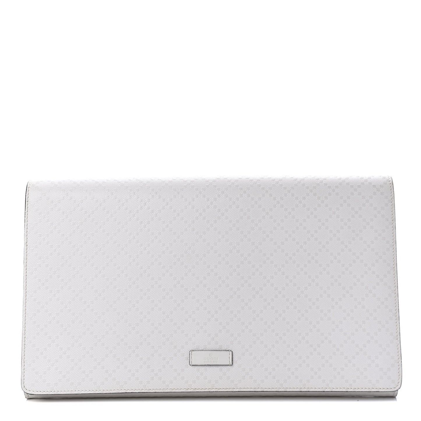 Hilary Lux Bright Diamante Clutch Great White