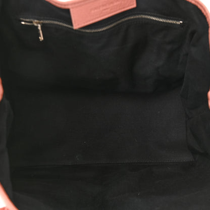 Balenciaga Agneau Stadio Ruban Viscose S Navy Cabas Rose Ballerine 5 of 10