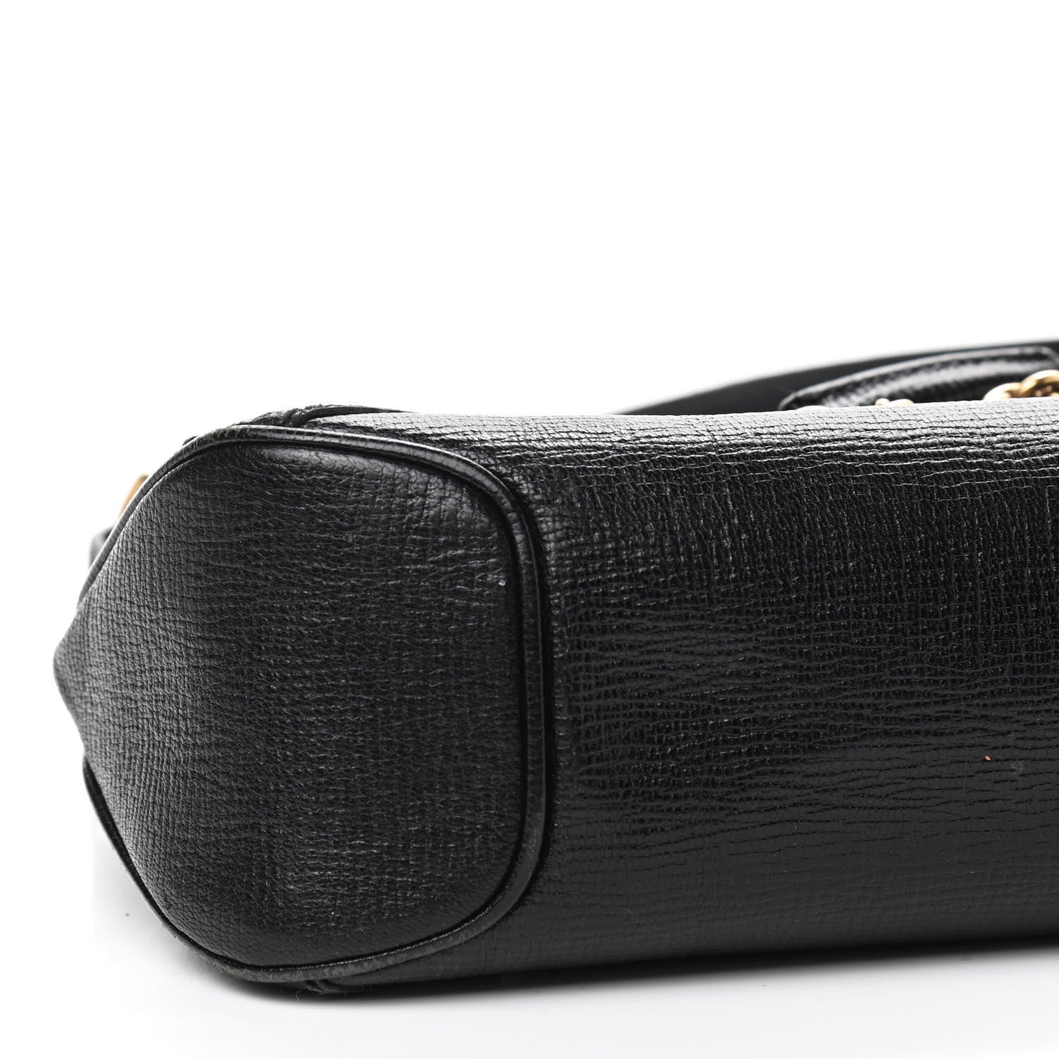 Gucci Leather Horsebit Flap Bag Black 6 of 10