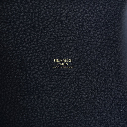 Hermes Taurillon Clemence Picotin Lock 18 PM Bleu Nuit 7 of 9