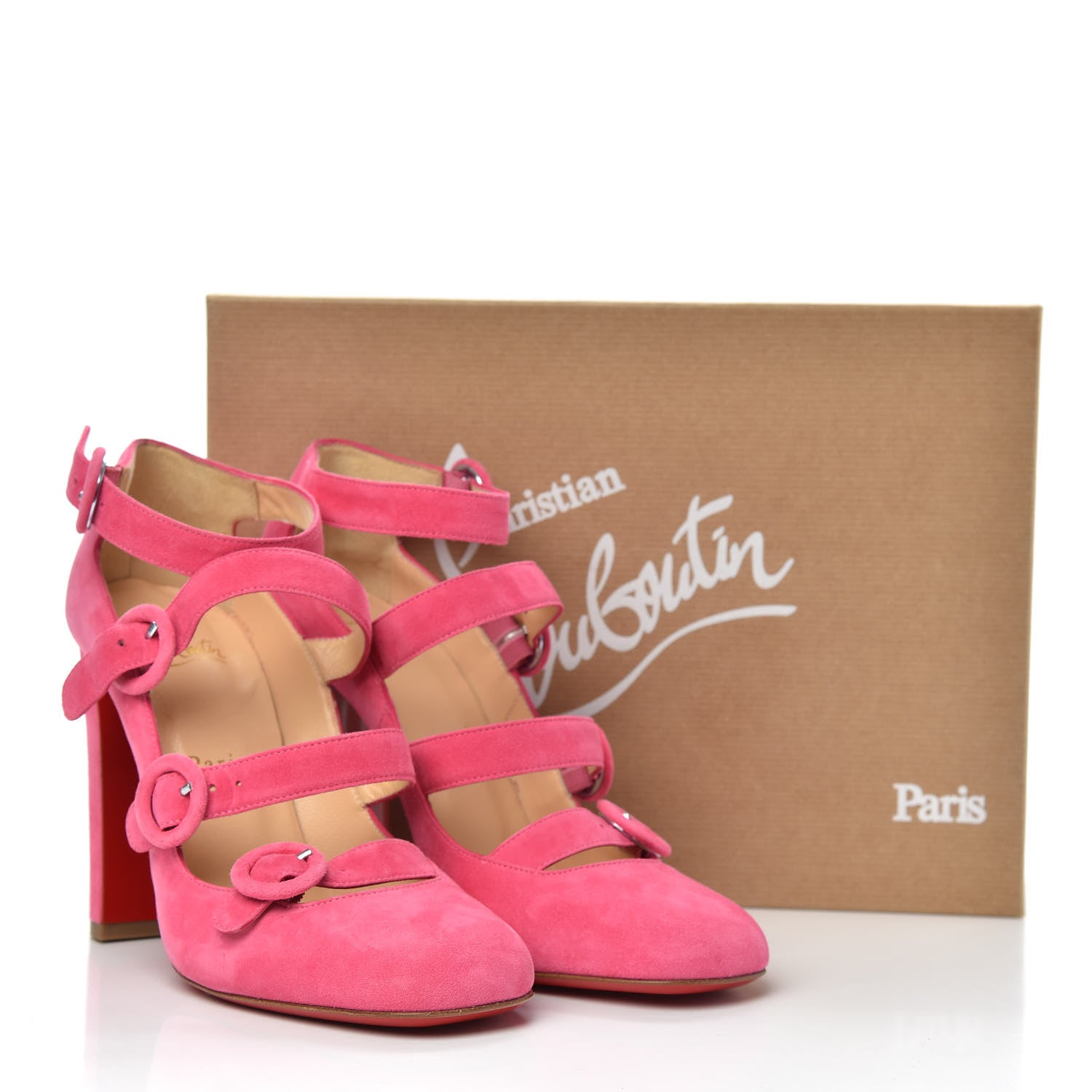 Christian Louboutin Suede Mistiroir 100 Pumps 37.5 Darling 10 of 10