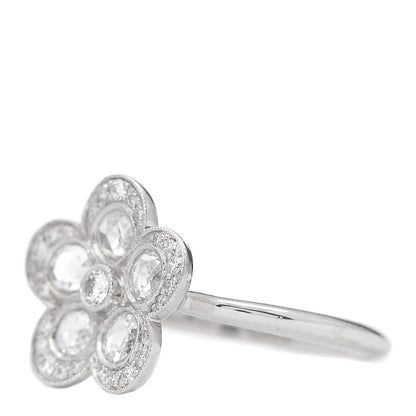 Tiffany Platinum Diamond Enchant Flower Ring 49 5 3 of 6